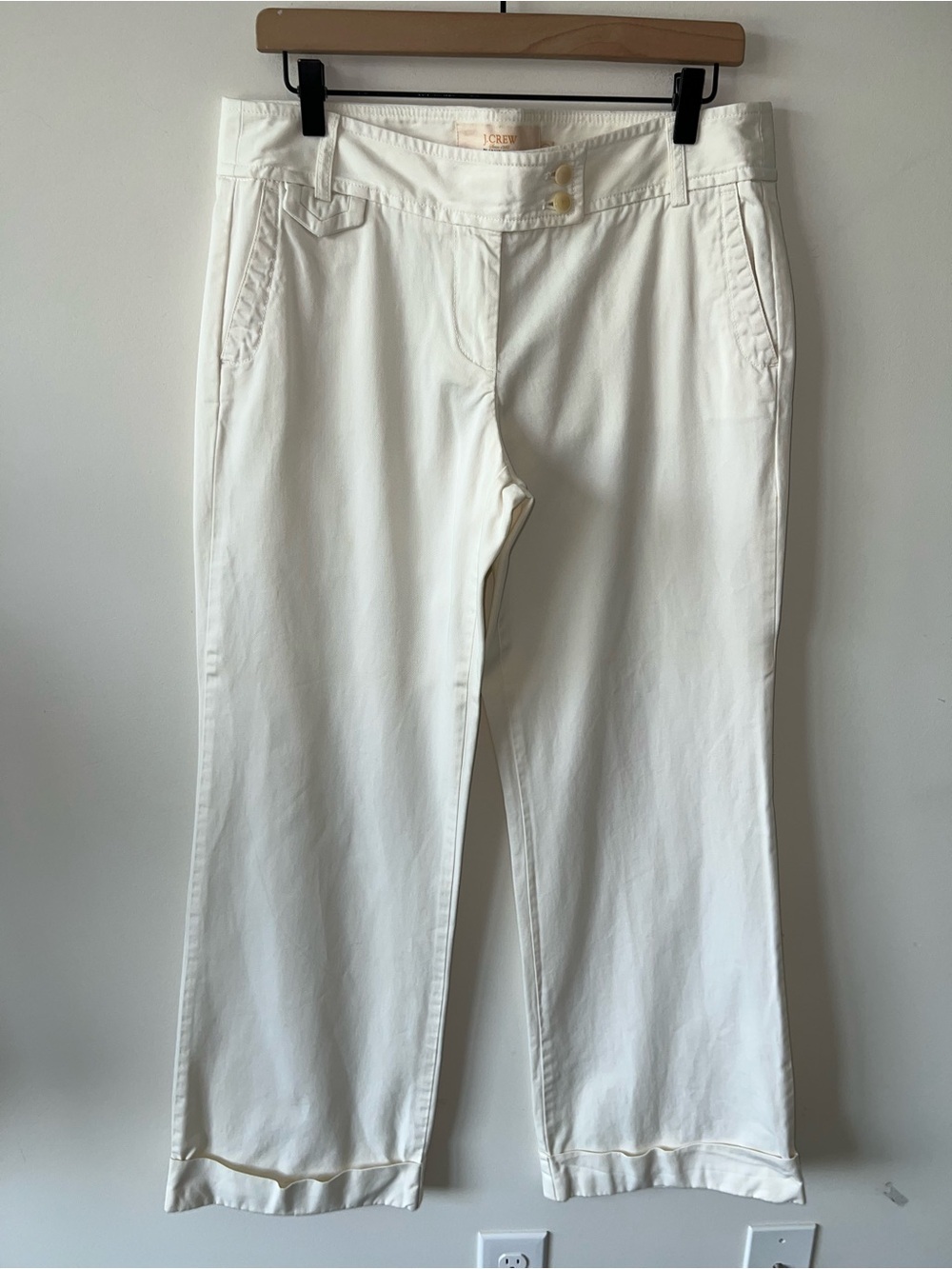 J. Crew Classic Twill Chino in City Fit Wide Leg Cuff 100% Cotton